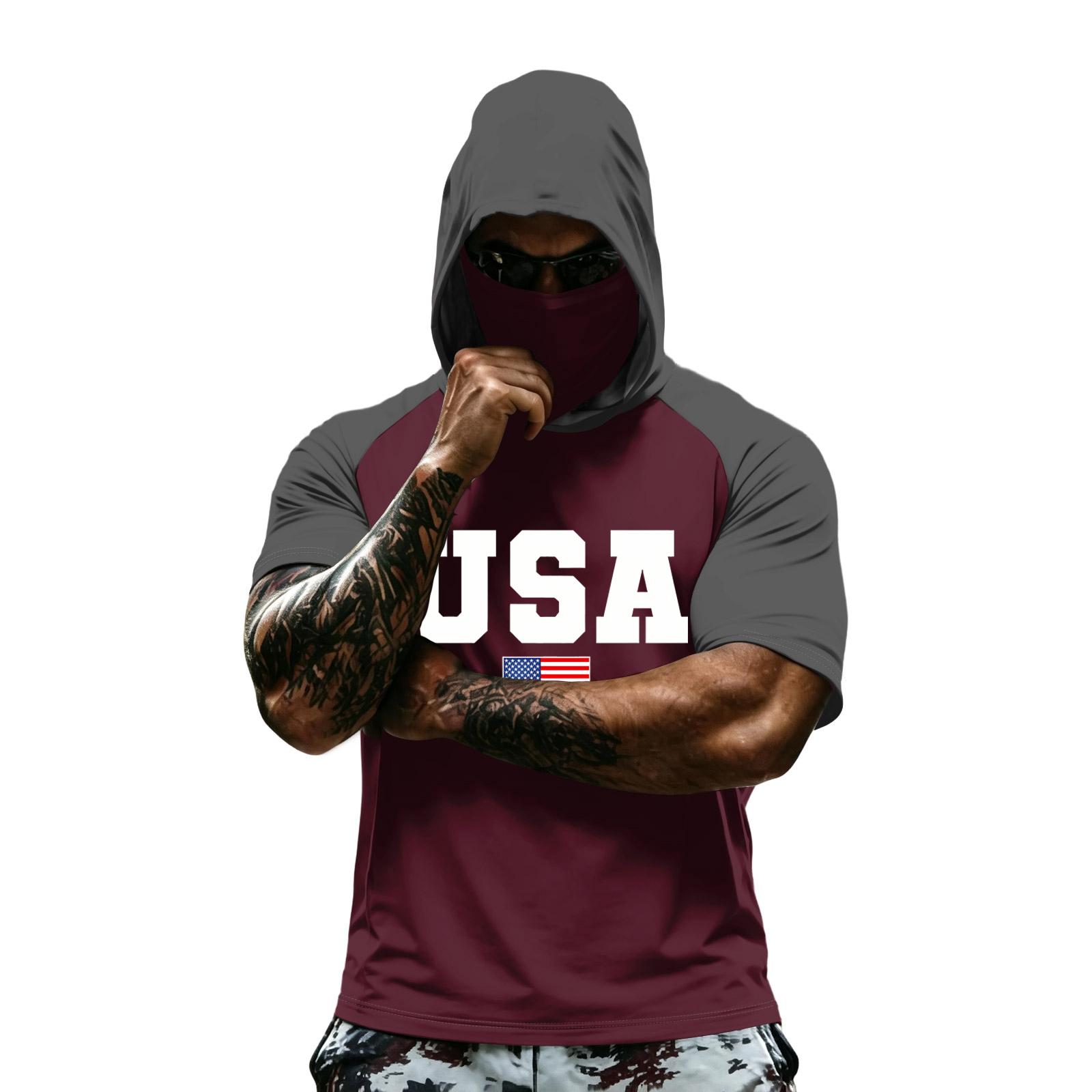 Men s summer camouflage gradient drying short-sleeved T-shirt, sun clothing, fishing, fitness, sports, hooded short-sleeved shirt XL червоний
Men s summer camouflage gradient drying short-sleeved T-shirt, sun clothing, fishing, fitness, sports, hooded short-sleeved shirt XL червоний