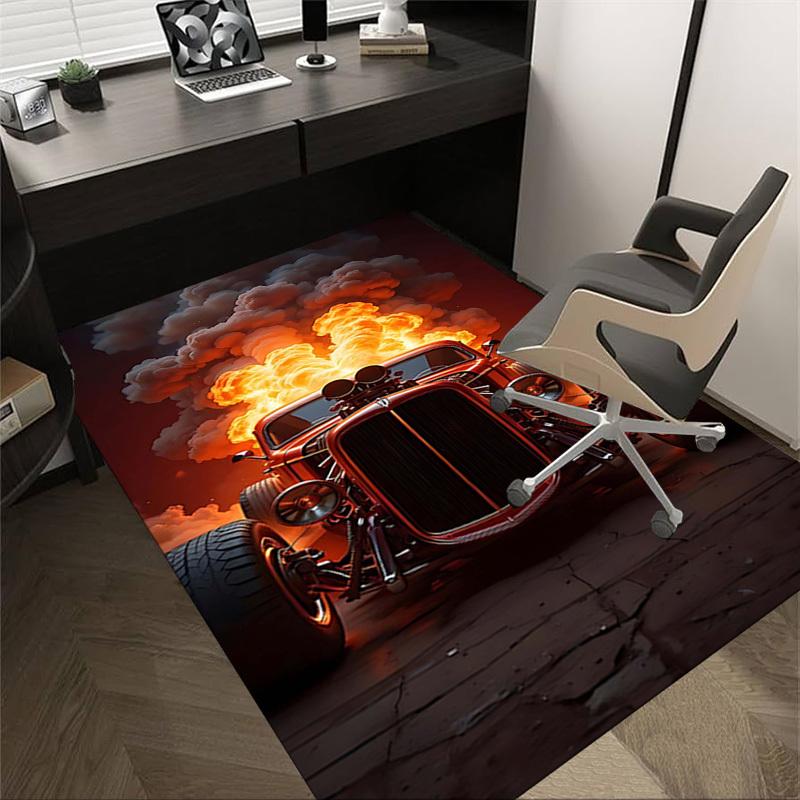 1PC Hot Rod Fireworks Non-Slip Floor Carpet Compatible for Office&Living Room&Dining room - Flat-Weave Machine- Soft & Pattern-E250 60cm by 90cm
1PC Hot Rod Fireworks Non-Slip Floor Carpet Compatible for Office&Living Room&Dining room - Flat-Weave Machine- Soft & Pattern-E250 60cm by 90cm