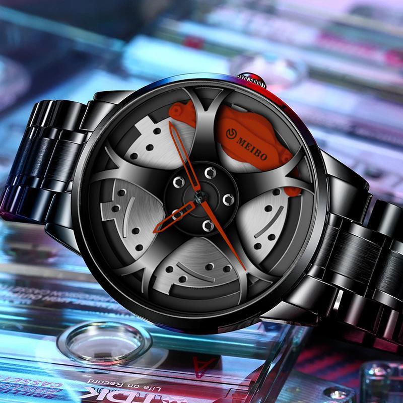 Новые персональные мужские спортивные часы Racing Wheel кварцевые наручные часы со стальным ремешком модные спортивные черные
Новые персональные мужские спортивные часы Racing Wheel кварцевые наручные часы со стальным ремешком модные спортивные черные