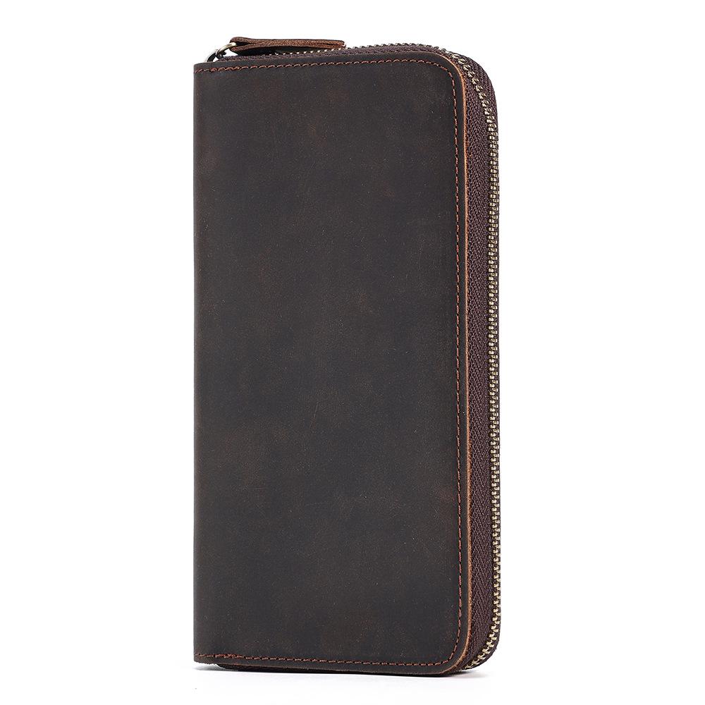 Men s RFID Retro Crazy Horse Leather Long Wallet Clutch - Genuine Leather Coin Purse
Men s RFID Retro Crazy Horse Leather Long Wallet Clutch - Genuine Leather Coin Purse