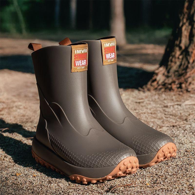 Men s Rainboots Mid-calf Style Fashion Outdoor Anti-slip Water Shoes Lightweight Waterproof Rubber Shoes Overshoes 44 коричневий
Men s Rainboots Mid-calf Style Fashion Outdoor Anti-slip Water Shoes Lightweight Waterproof Rubber Shoes Overshoes 44 коричневий