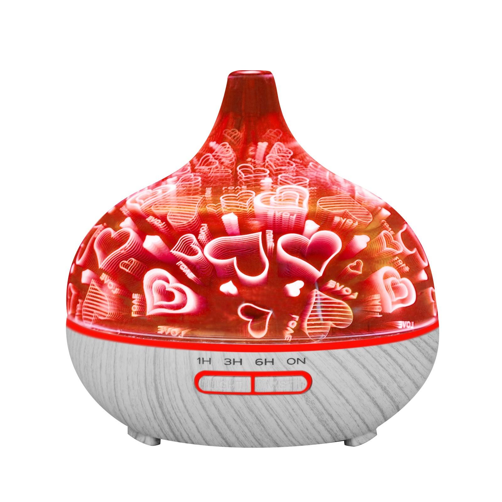 3D LED Aroma Diffuser Ultrasonic Humidifier Essential Oil Diffuser with Auto Shut-Off and Multiple Timer Settings for Home Office
3D LED Aroma Diffuser Ultrasonic Humidifier Essential Oil Diffuser with Auto Shut-Off and Multiple Timer Settings for Home Office