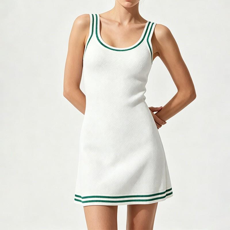 European American Style Woolen One-piece Tennis Dress Contrasting Sleeveless Sports Sweat-absorbing Breathable Golf Fitness Clothes Women L зелёный
European American Style Woolen One-piece Tennis Dress Contrasting Sleeveless Sports Sweat-absorbing Breathable Golf Fitness Clothes Women L зелёный