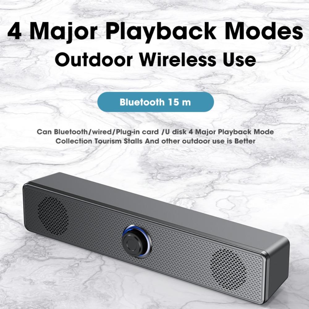Subwoofer 4D Surround Home Theater Bluetooth Speaker Music Box Soundbar Box Computer Speaker Wired version
Subwoofer 4D Surround Home Theater Bluetooth Speaker Music Box Soundbar Box Computer Speaker Wired version