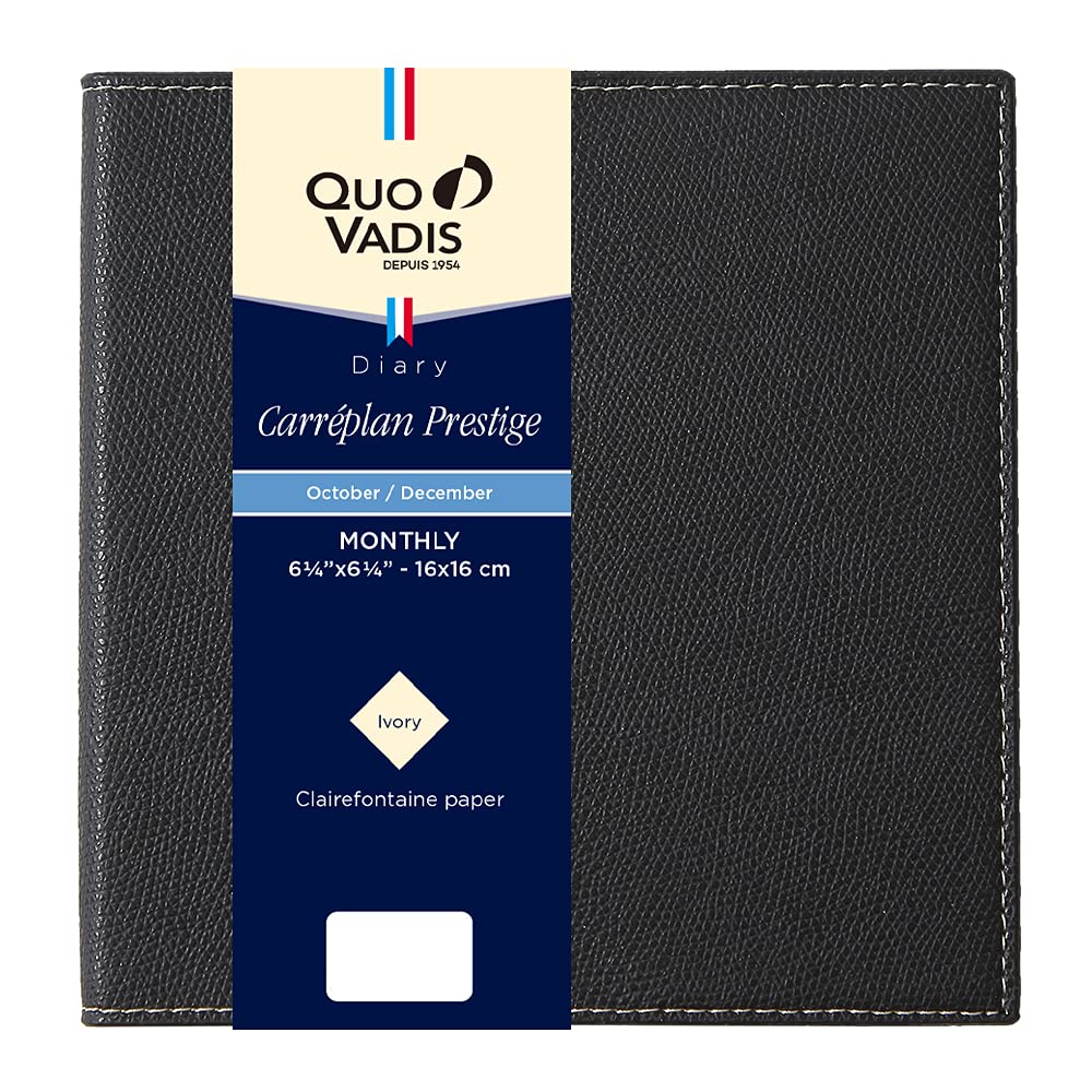 QUOVADIS 2026 Diary Cale Plan Prestige/Club (Monthly Block, Starts Oct 2025, Square Size 16x16cm) black qv12402bk чорний
QUOVADIS 2026 Diary Cale Plan Prestige/Club (Monthly Block, Starts Oct 2025, Square Size 16x16cm) black qv12402bk чорний