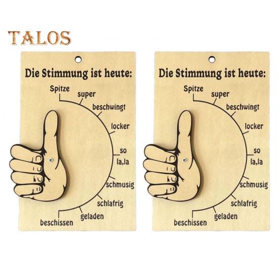 1 шт./2 шт./3 шт. деревянные барометры настроения настенный декоративный знак отражения настроения простой в использовании индикатор эмоций для домашнего офиса декор использование 2pcs