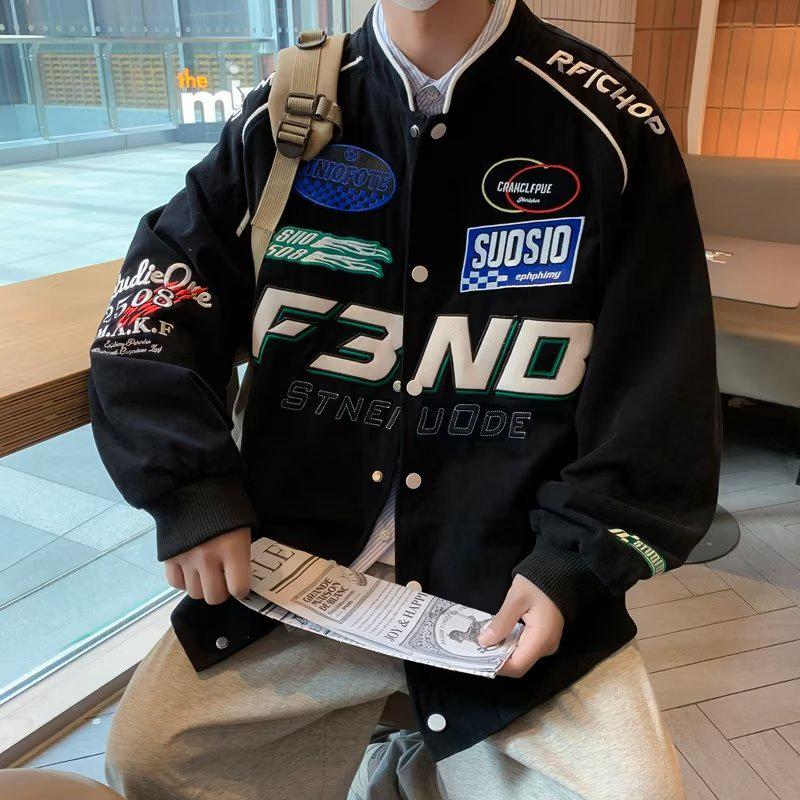 Мужская американская ретро-мотоциклетная куртка: Модный бейсбольный стиль для крутых уличных гонок и пар. WT20 Black
Мужская американская ретро-мотоциклетная куртка: Модный бейсбольный стиль для крутых уличных гонок и пар. WT20 Black