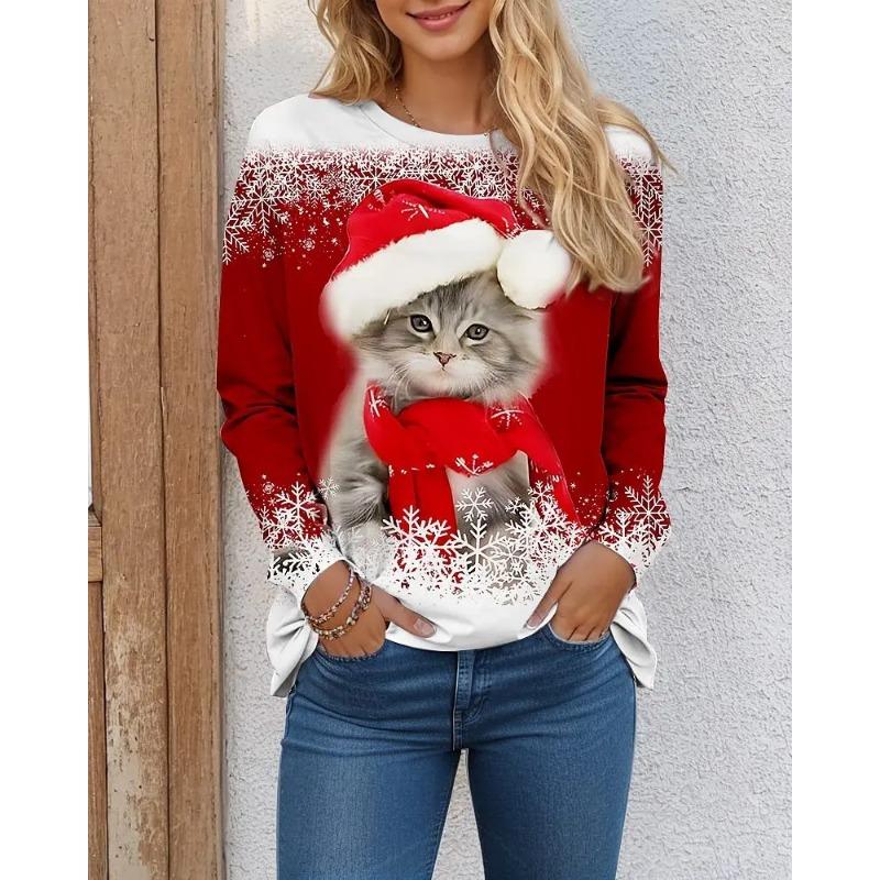 Cat Fun Pattern Women s Christmas T-shirt Long Sleeve XS
Cat Fun Pattern Women s Christmas T-shirt Long Sleeve XS