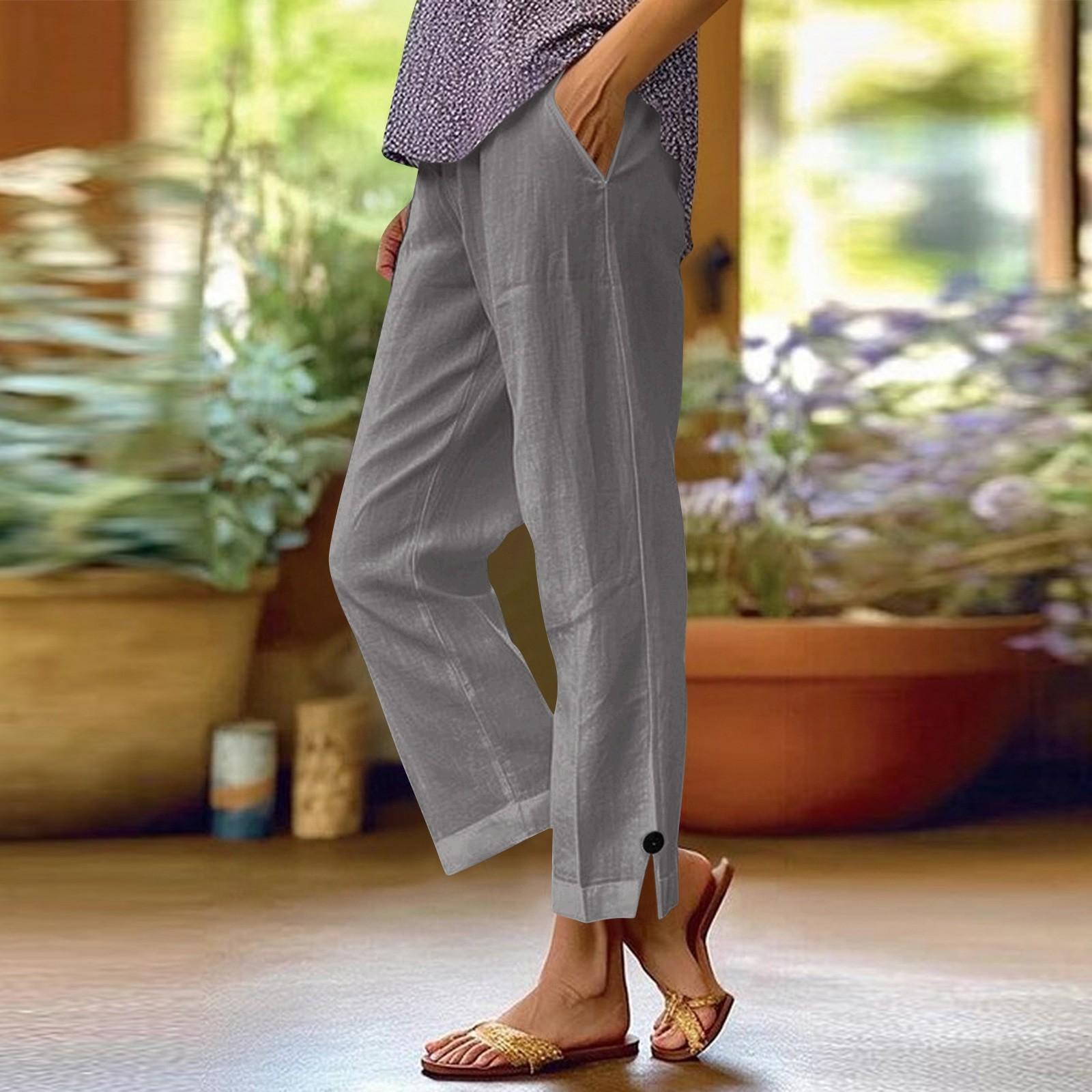 Women s Fashion Color Loose Color Elastic Waist Pocket Straight Leg Casual Cropped Pants XXL
Women s Fashion Color Loose Color Elastic Waist Pocket Straight Leg Casual Cropped Pants XXL