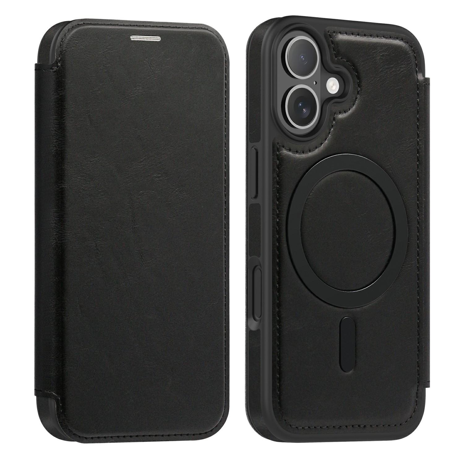 For iPhone 17 Case Compatible with MagSafe RFID Blocking Card Holder Leather Phone Cover Black
For iPhone 17 Case Compatible with MagSafe RFID Blocking Card Holder Leather Phone Cover Black