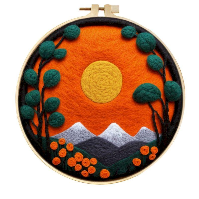 CHENISTORY DIY Wool Needle Felting Kit Creative Felt Landscape Picture Creative Felting Painting Handmade For Beginners Set 20x20cm
CHENISTORY DIY Wool Needle Felting Kit Creative Felt Landscape Picture Creative Felting Painting Handmade For Beginners Set 20x20cm