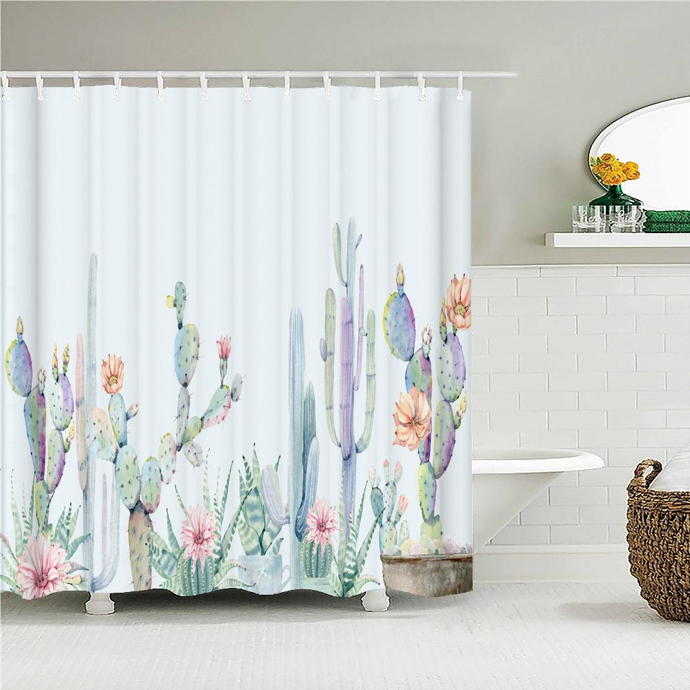 3D Printing Shower Curtain Cactus Green Plant Curtain Bathroom Decor Waterproof Polyester Leaves Personality Screen Accessories W60H190(CM)-1 Pcs
3D Printing Shower Curtain Cactus Green Plant Curtain Bathroom Decor Waterproof Polyester Leaves Personality Screen Accessories W60H190(CM)-1 Pcs