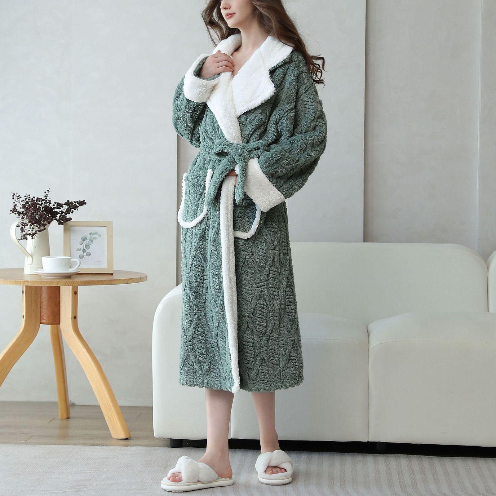 Женский халат, банный халат, жаккардовый фланелевый халат с отворотом, женская зимняя теплая пижама, ночная одежда, удобная плотная домашняя одежда M
Женский халат, банный халат, жаккардовый фланелевый халат с отворотом, женская зимняя теплая пижама, ночная одежда, удобная плотная домашняя одежда M