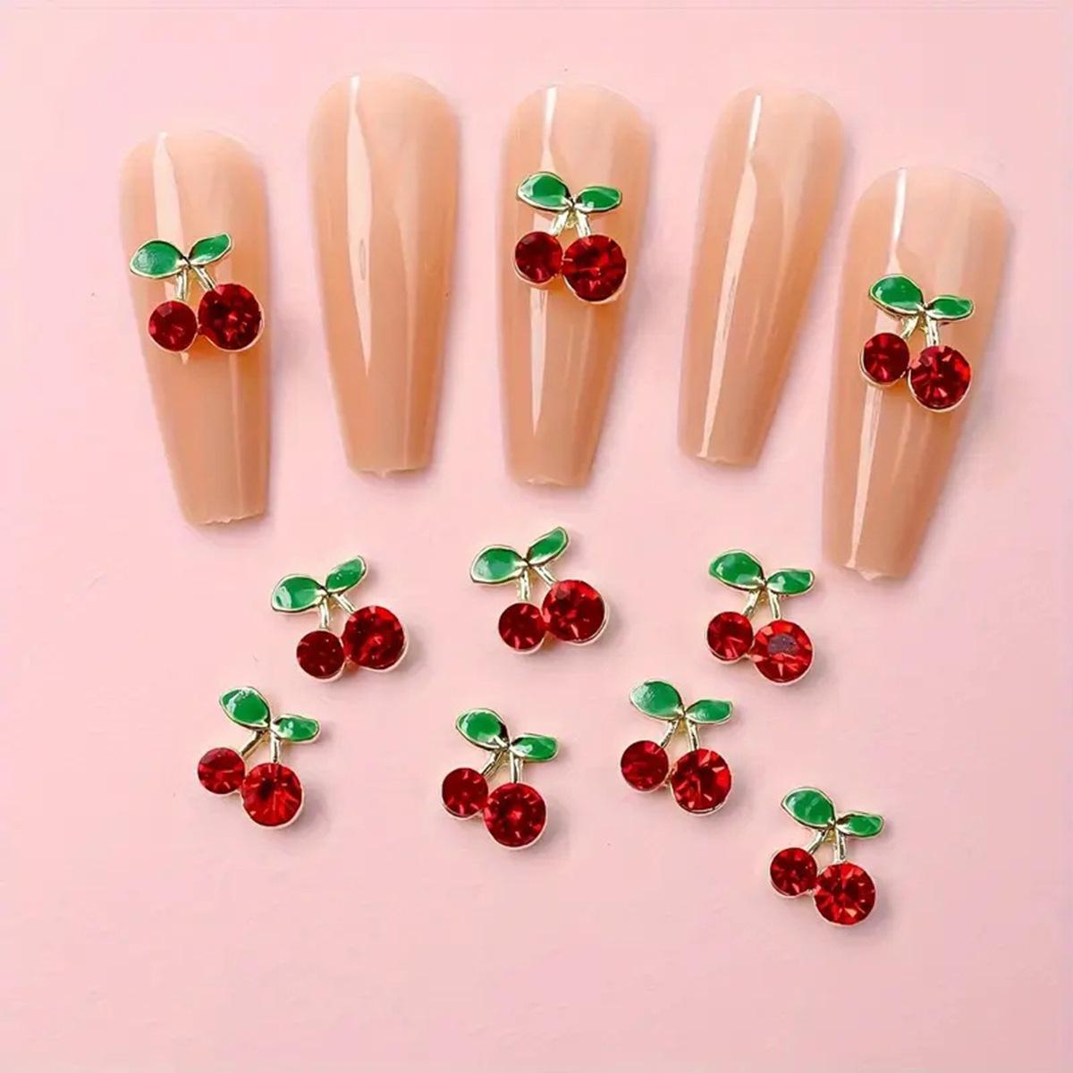 Japanese Style Multicolor Cherry Nail Art Rhinestones - Super Shiny Drip Oil Alloy Metal Decoration
Japanese Style Multicolor Cherry Nail Art Rhinestones - Super Shiny Drip Oil Alloy Metal Decoration