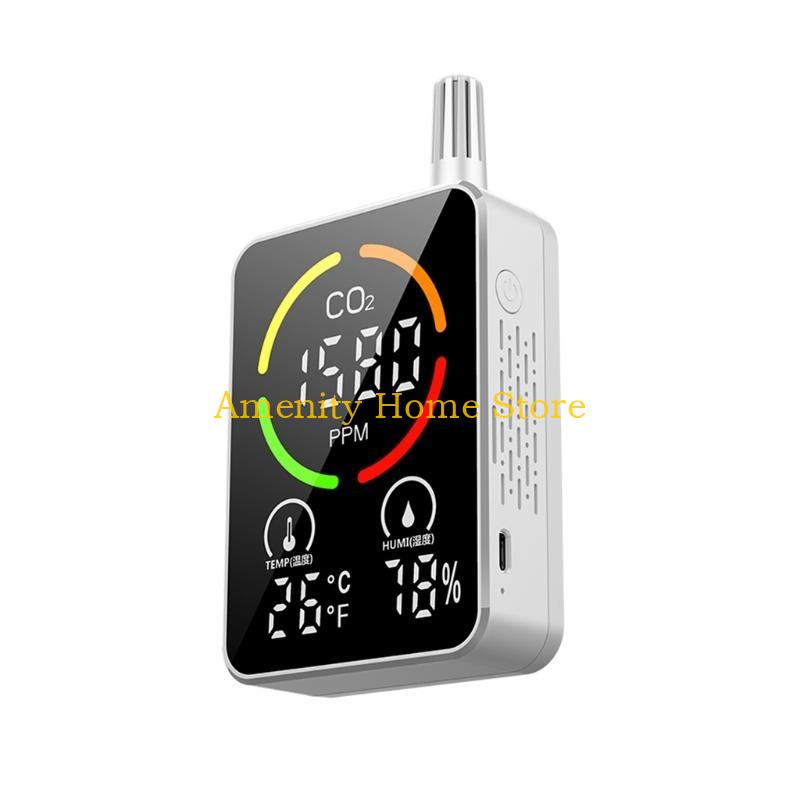 F26C Carbon Dioxide/Temperature/Moisture Air Quality Monitors Meter CO2 Detectors Indoor Air Quality IAQ Sensoring White/Black білий
F26C Carbon Dioxide/Temperature/Moisture Air Quality Monitors Meter CO2 Detectors Indoor Air Quality IAQ Sensoring White/Black білий