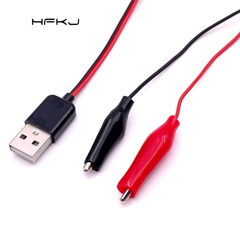 Alligator Clip to USB Adapter with Power Detection, Red/Black Cable, 5V Test Connection
Alligator Clip to USB Adapter with Power Detection, Red/Black Cable, 5V Test Connection