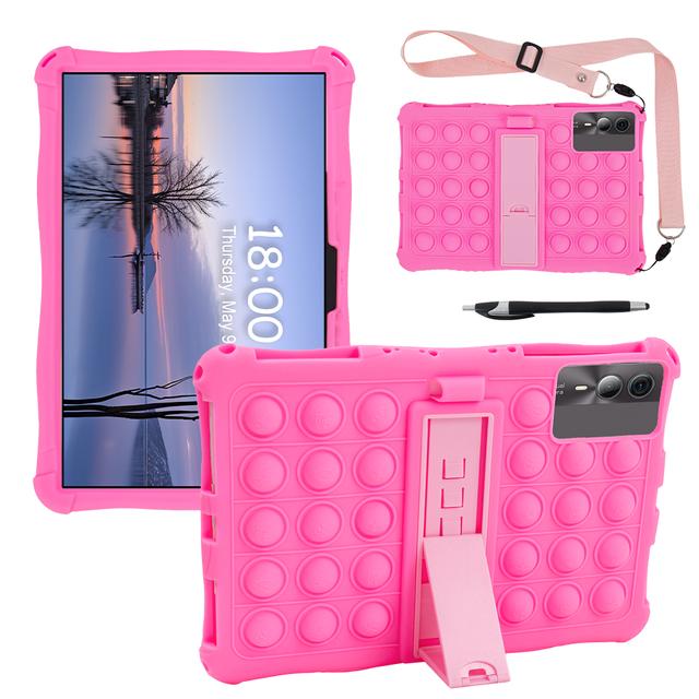 Adjustable Stand Case For Blackview Tab 90 WiFi 2024 10.92 inch Soft Silicone Kids Funda Cover With Shoulder Strap Multi-angles Tab 90 WiFi 2024 рожевий
Adjustable Stand Case For Blackview Tab 90 WiFi 2024 10.92 inch Soft Silicone Kids Funda Cover With Shoulder Strap Multi-angles Tab 90 WiFi 2024 рожевий