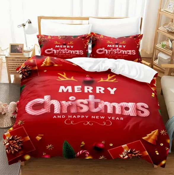 Three-Piece Christmas Series 3D Digital Printing Bedding Kit 70 * 133 two-piece set
Three-Piece Christmas Series 3D Digital Printing Bedding Kit 70 * 133 two-piece set
