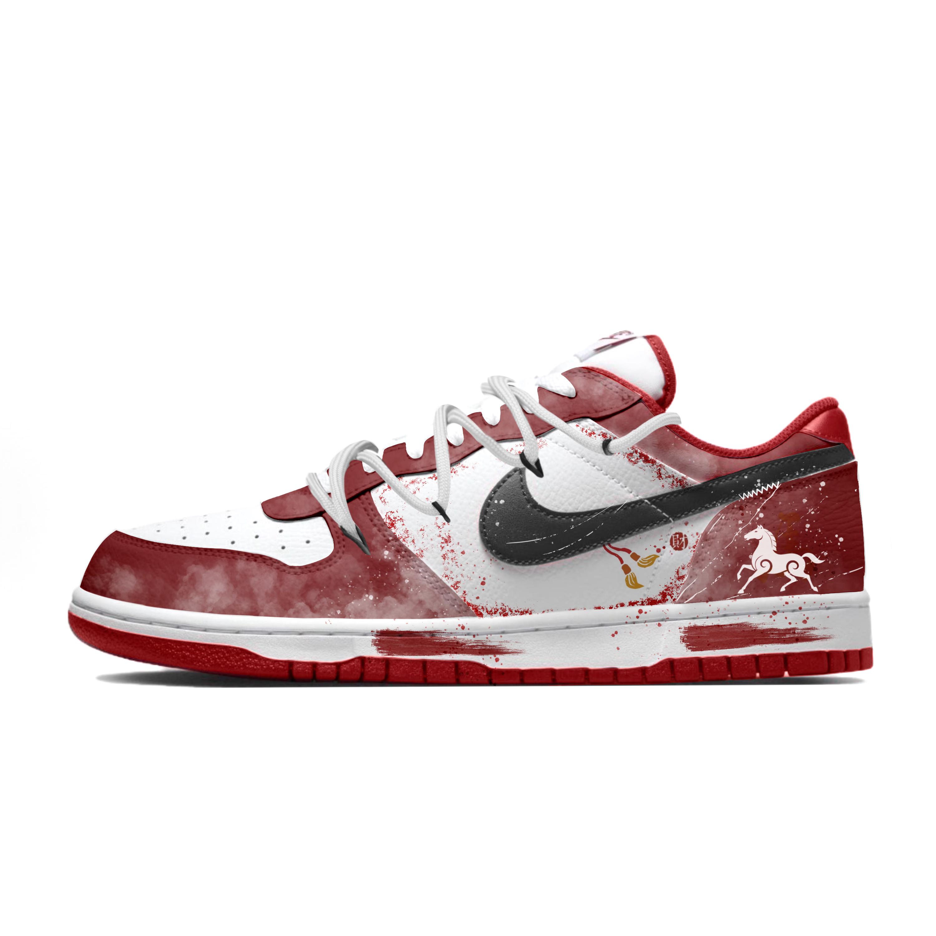 Nike Big Vermilion Crest Shadow Leather Wear resistant And Lightweight Low top Skateboard Shoes Men s Black Red 355152-150(Team434-) 45
Nike Big Vermilion Crest Shadow Leather Wear resistant And Lightweight Low top Skateboard Shoes Men s Black Red 355152-150(Team434-) 45