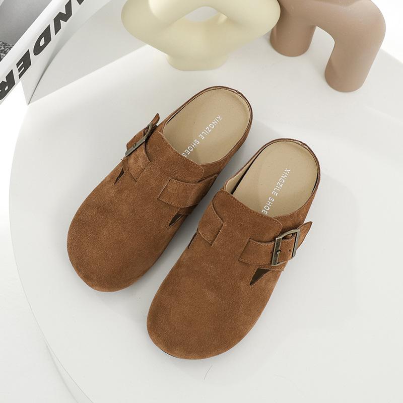 Cow velvet half-drag Boken shoes, ugly cute big head shoes, retro spring and summer 2025 new bag head half-tray single shoes 40
Cow velvet half-drag Boken shoes, ugly cute big head shoes, retro spring and summer 2025 new bag head half-tray single shoes 40