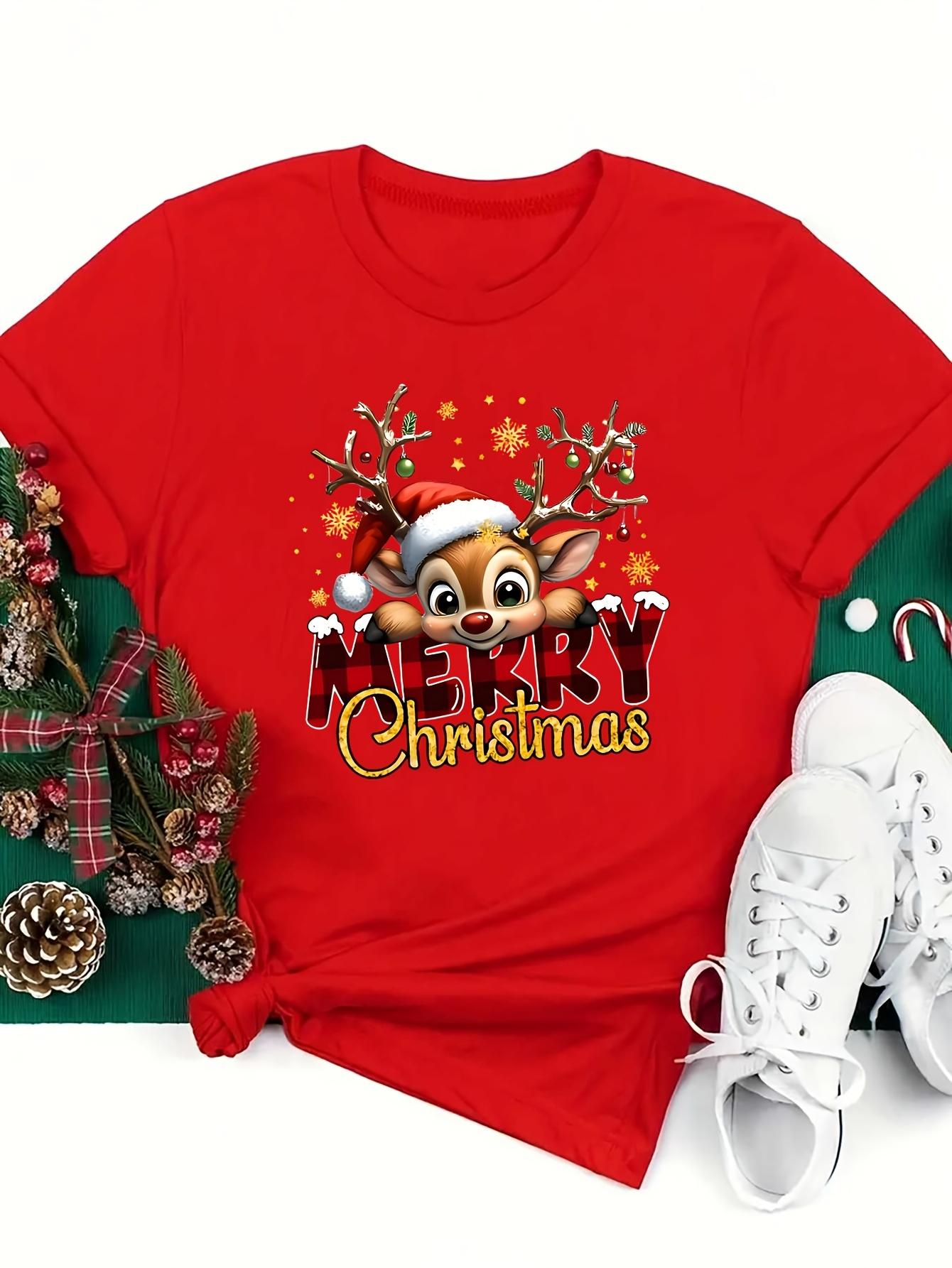 WomenS Festive Deer Christmas Graphic TShirtCrew Neck Short Sleeve Casual Top Harajuku Short Sleeve Casual Aesthetic Clothes 4XL
WomenS Festive Deer Christmas Graphic TShirtCrew Neck Short Sleeve Casual Top Harajuku Short Sleeve Casual Aesthetic Clothes 4XL
