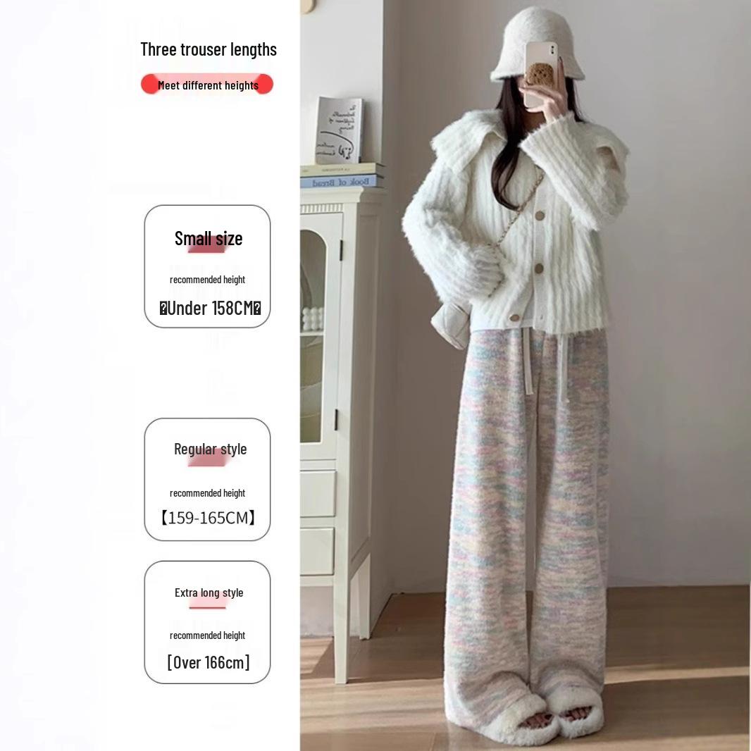 Petite Women s 150cm High Waist Polka Dot Fleece Lined Wide Leg Pants for Autumn/Winter 2XL (Recommended 131-150 lbs)
Petite Women s 150cm High Waist Polka Dot Fleece Lined Wide Leg Pants for Autumn/Winter 2XL (Recommended 131-150 lbs)