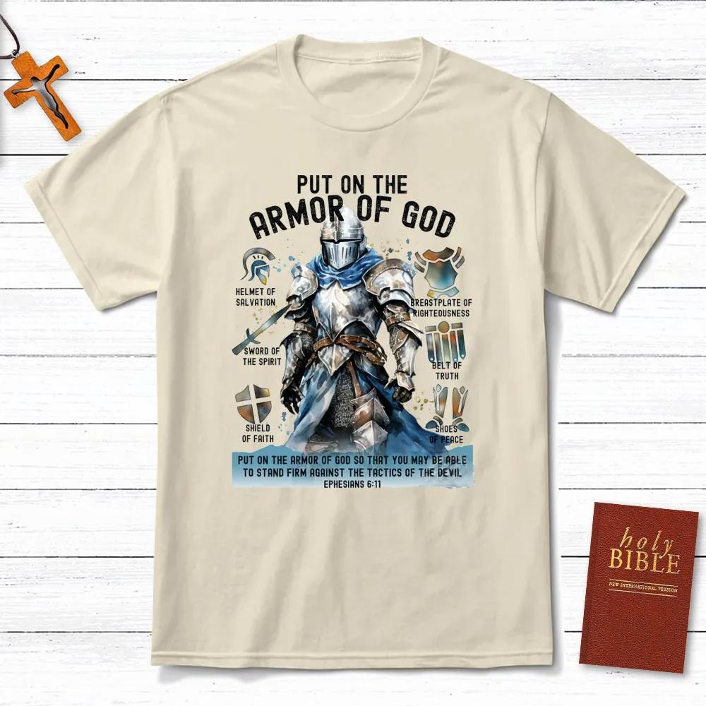 Put on The Armor of God TShirt Mens and Womens Short Sleeve Cotton Tees Y2k Shirt Men Clothing Summer Blouse Oversize Tops 4XL
Put on The Armor of God TShirt Mens and Womens Short Sleeve Cotton Tees Y2k Shirt Men Clothing Summer Blouse Oversize Tops 4XL
