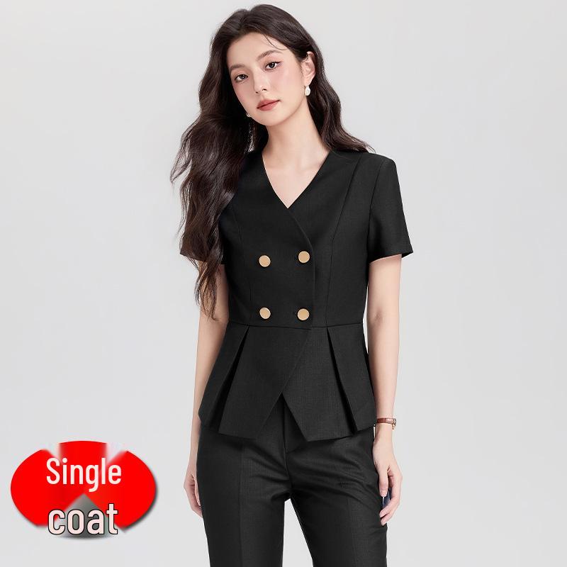 Women s Summer 2026 Short-Sleeve Suit Set Professional Workwear for Receptionists and Beauty Salon Staff XL
Women s Summer 2026 Short-Sleeve Suit Set Professional Workwear for Receptionists and Beauty Salon Staff XL