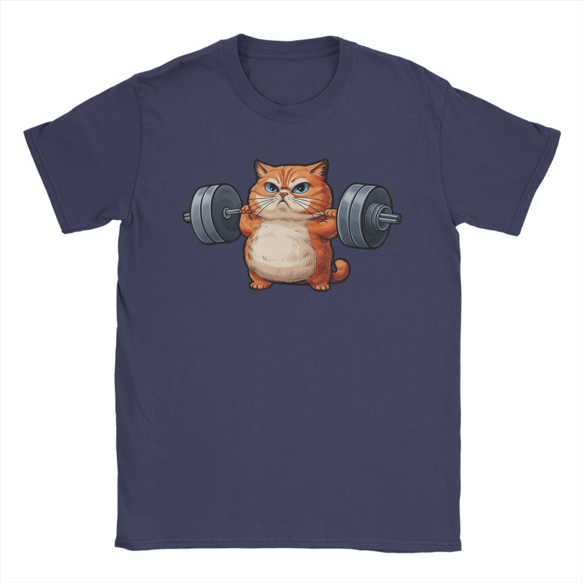 Cat Weightlifting T Shirts Men Cotton Awesome TShirt Crewneck Tees Short Sleeve Clothes Original 4XL
Cat Weightlifting T Shirts Men Cotton Awesome TShirt Crewneck Tees Short Sleeve Clothes Original 4XL
