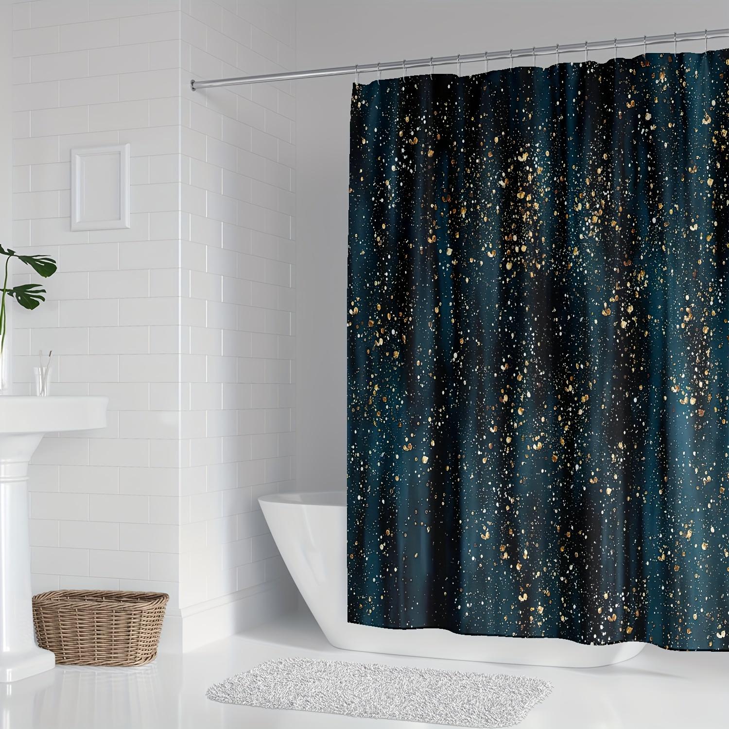 1Pc Gilding Night Sky Pattern Shower Curtain, Shower Curtain With Hooks, Bathroom Partition, Bathroom Accessories, Home Decor W60H190(CM)-1 Pcs
1Pc Gilding Night Sky Pattern Shower Curtain, Shower Curtain With Hooks, Bathroom Partition, Bathroom Accessories, Home Decor W60H190(CM)-1 Pcs