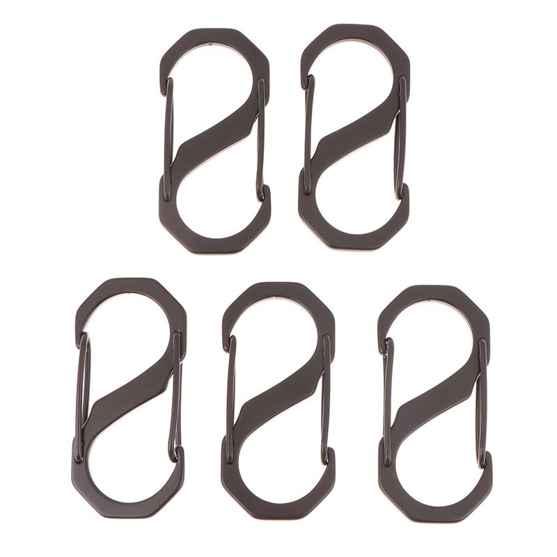 5Pcs S Shaped Carabiner Stainless Steel Double Hooks Keychain Small Spring Clips For Camping Fishing Traveling Backpack Buckle чёрный
5Pcs S Shaped Carabiner Stainless Steel Double Hooks Keychain Small Spring Clips For Camping Fishing Traveling Backpack Buckle чёрный