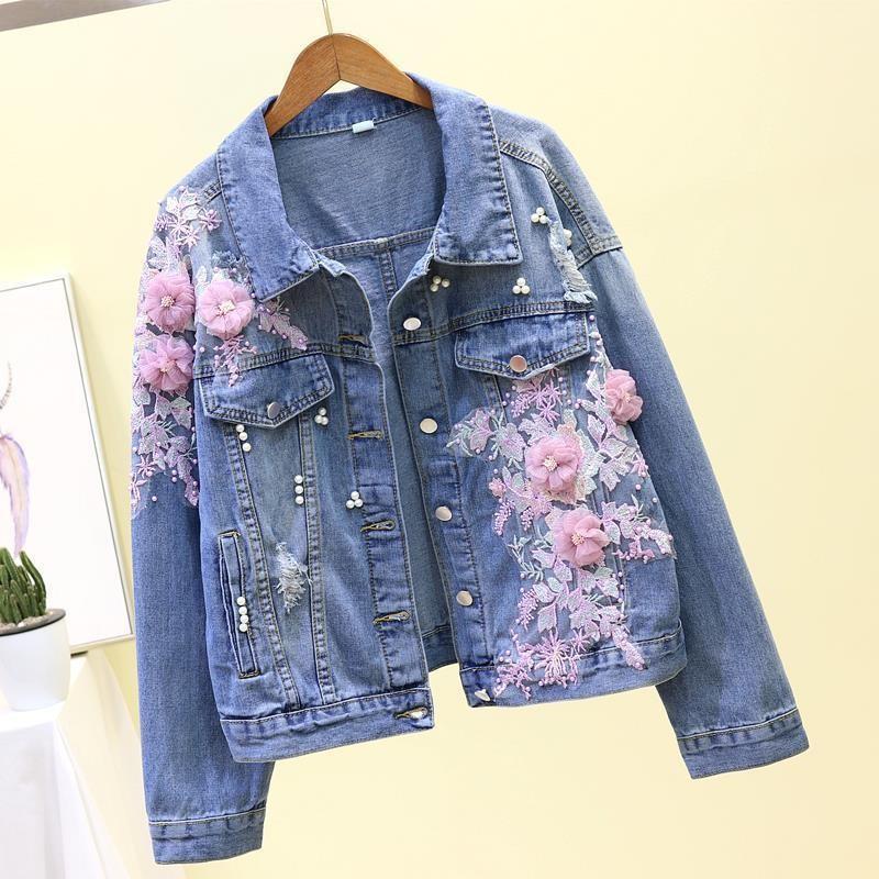 Women s Spring and Fall Loose Denim Short Jacket Unique Design Embroidery Three-dimensional Jacket XXS рожевий
Women s Spring and Fall Loose Denim Short Jacket Unique Design Embroidery Three-dimensional Jacket XXS рожевий