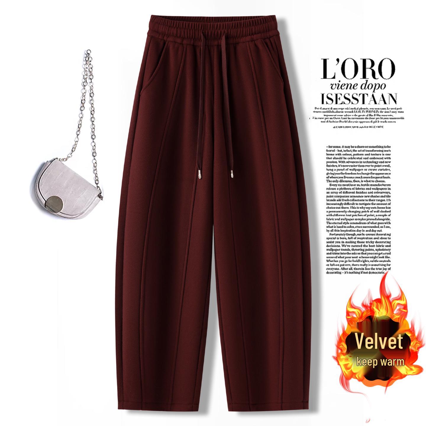 2025 Autumn/Winter Red Plush Slimming Casual Pants 27 червоний
2025 Autumn/Winter Red Plush Slimming Casual Pants 27 червоний