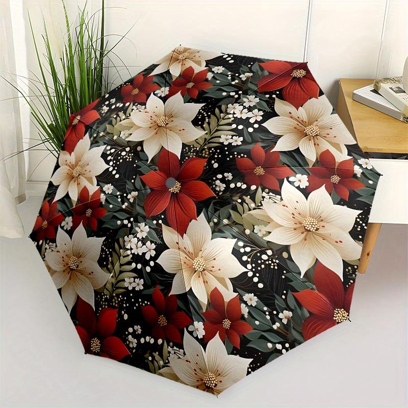 1pc Floral Pattern: Winter Elegance Umbrella with Plastic Handle,Suitable for All Seasons Home Travel Outdoor UmbrellaB1672
1pc Floral Pattern: Winter Elegance Umbrella with Plastic Handle,Suitable for All Seasons Home Travel Outdoor UmbrellaB1672