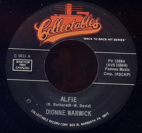 7inch Record DIONNE WARWICK Alfie Valley Of The Dolls PV15864 Collectables 1980 US SoulFunk Used
7inch Record DIONNE WARWICK Alfie Valley Of The Dolls PV15864 Collectables 1980 US SoulFunk Used