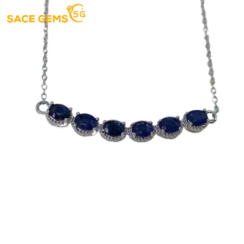 SACE GEMS S925 Sterling Silver Certified 3*4MM Natual Sapphire Pendant Necklaces for Womne Engagement Cocktail Party Fine Jewelry синий
SACE GEMS S925 Sterling Silver Certified 3*4MM Natual Sapphire Pendant Necklaces for Womne Engagement Cocktail Party Fine Jewelry синий