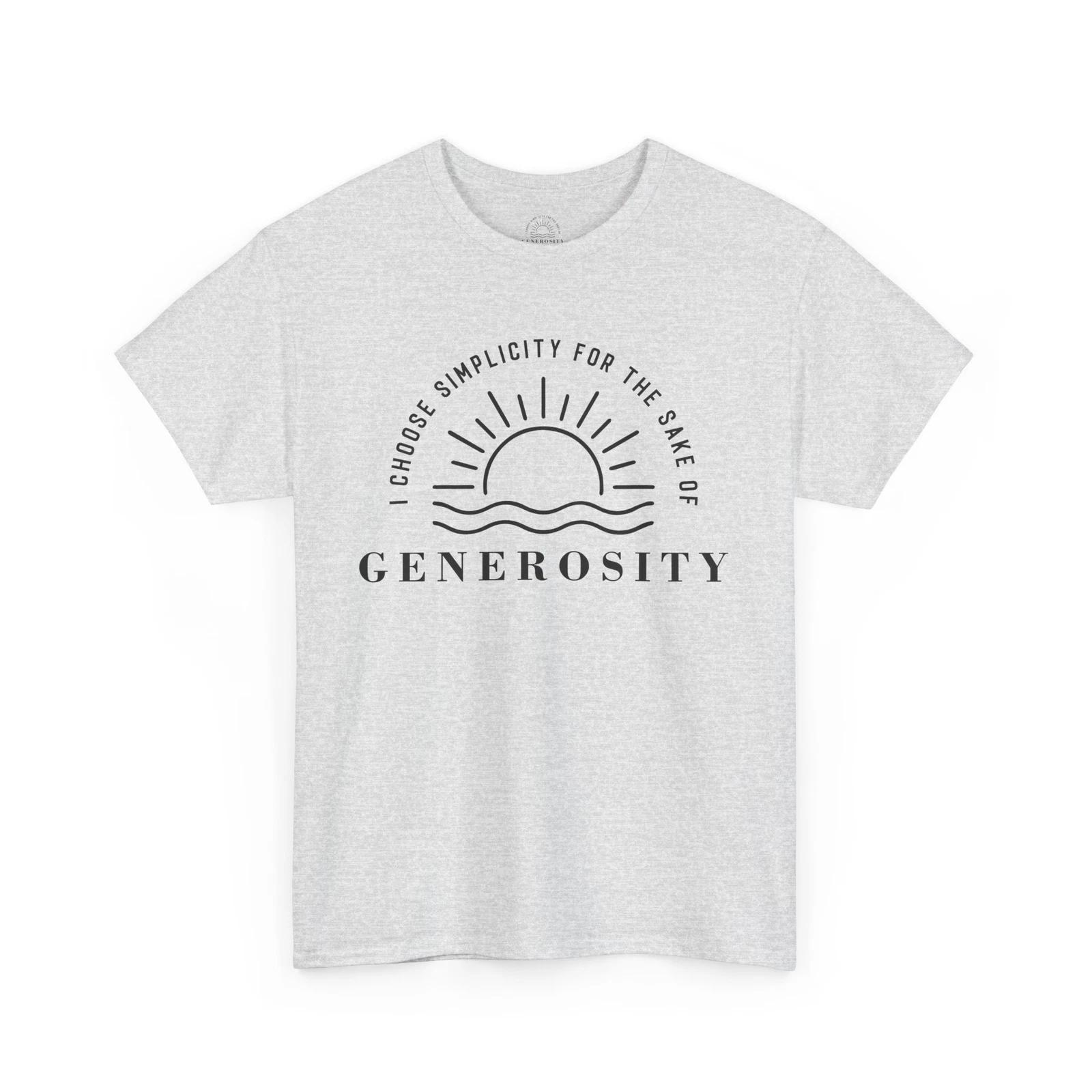Generosity Unisex Heavy Cotton Tee - Inspirational Shirt, Gift for Friends, 4XL
Generosity Unisex Heavy Cotton Tee - Inspirational Shirt, Gift for Friends, 4XL
