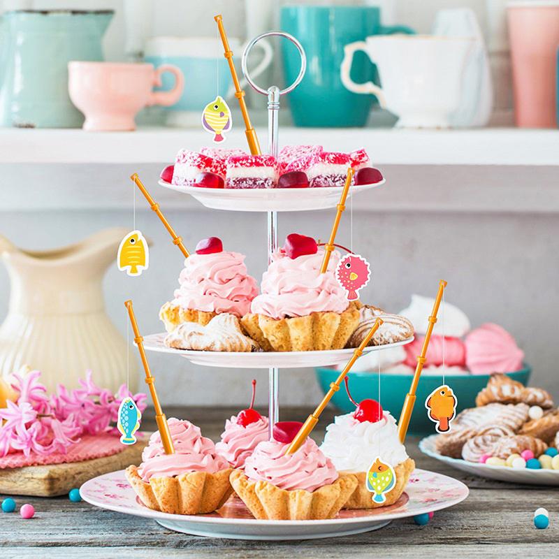 1/3/5Pcs Mini Small Plastic Fishing Rod Cupcake Toppers Birthday Party Favors Snack Cake Decorations Cocktail Picks Fruit Forks 5Pcs
1/3/5Pcs Mini Small Plastic Fishing Rod Cupcake Toppers Birthday Party Favors Snack Cake Decorations Cocktail Picks Fruit Forks 5Pcs