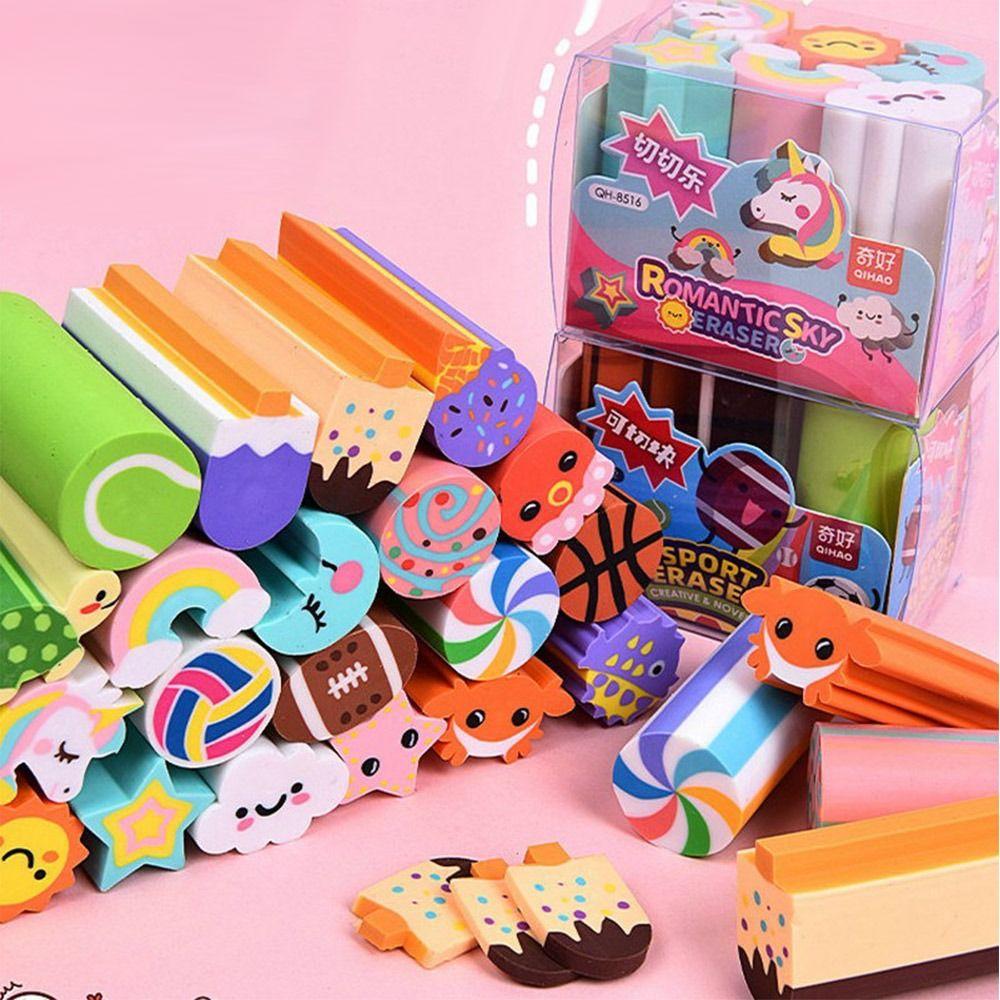 6PCS/Set Cute Cartoon Pencil Eraser Without Leaving Marks Rubber Eraser Students Gift
6PCS/Set Cute Cartoon Pencil Eraser Without Leaving Marks Rubber Eraser Students Gift