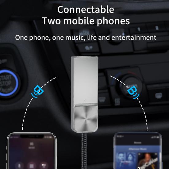 Бездротовий Bluetooth-сумісний адаптер приймача Компактний розмір Plug-Play Універсальний аудіо-музичний ключ USB-передавач A
Бездротовий Bluetooth-сумісний адаптер приймача Компактний розмір Plug-Play Універсальний аудіо-музичний ключ USB-передавач A