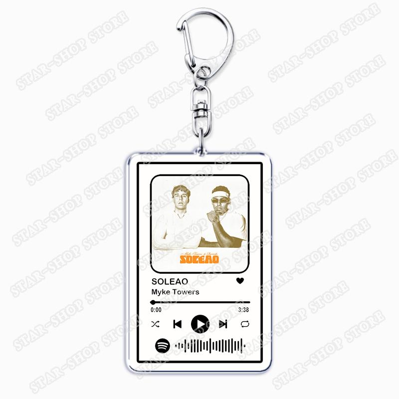 Hot Singers Songs Keychains for Women Accessories Bag La Curiosidad LALA Pareja Del Año Music Keying Jewelry Fans Friends Gifts
Hot Singers Songs Keychains for Women Accessories Bag La Curiosidad LALA Pareja Del Año Music Keying Jewelry Fans Friends Gifts