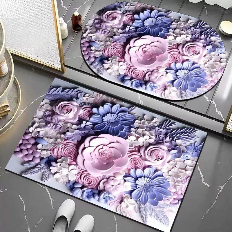 Luxury Three-dimensional Flower Diatom Mud Carpet Toilet Toilet Easy Dry Cushion Restroom Non-slip Moisture-wicking Foot Mat Q14229QQ-40*60cm
Luxury Three-dimensional Flower Diatom Mud Carpet Toilet Toilet Easy Dry Cushion Restroom Non-slip Moisture-wicking Foot Mat Q14229QQ-40*60cm