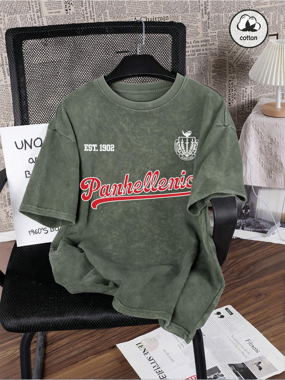 Panhellenic Est Prints Washed TShirt Mens Cotton Oversize T Shirts Casual ONeck Distressed Tops Summer Basic Male Clothes S
Panhellenic Est Prints Washed TShirt Mens Cotton Oversize T Shirts Casual ONeck Distressed Tops Summer Basic Male Clothes S