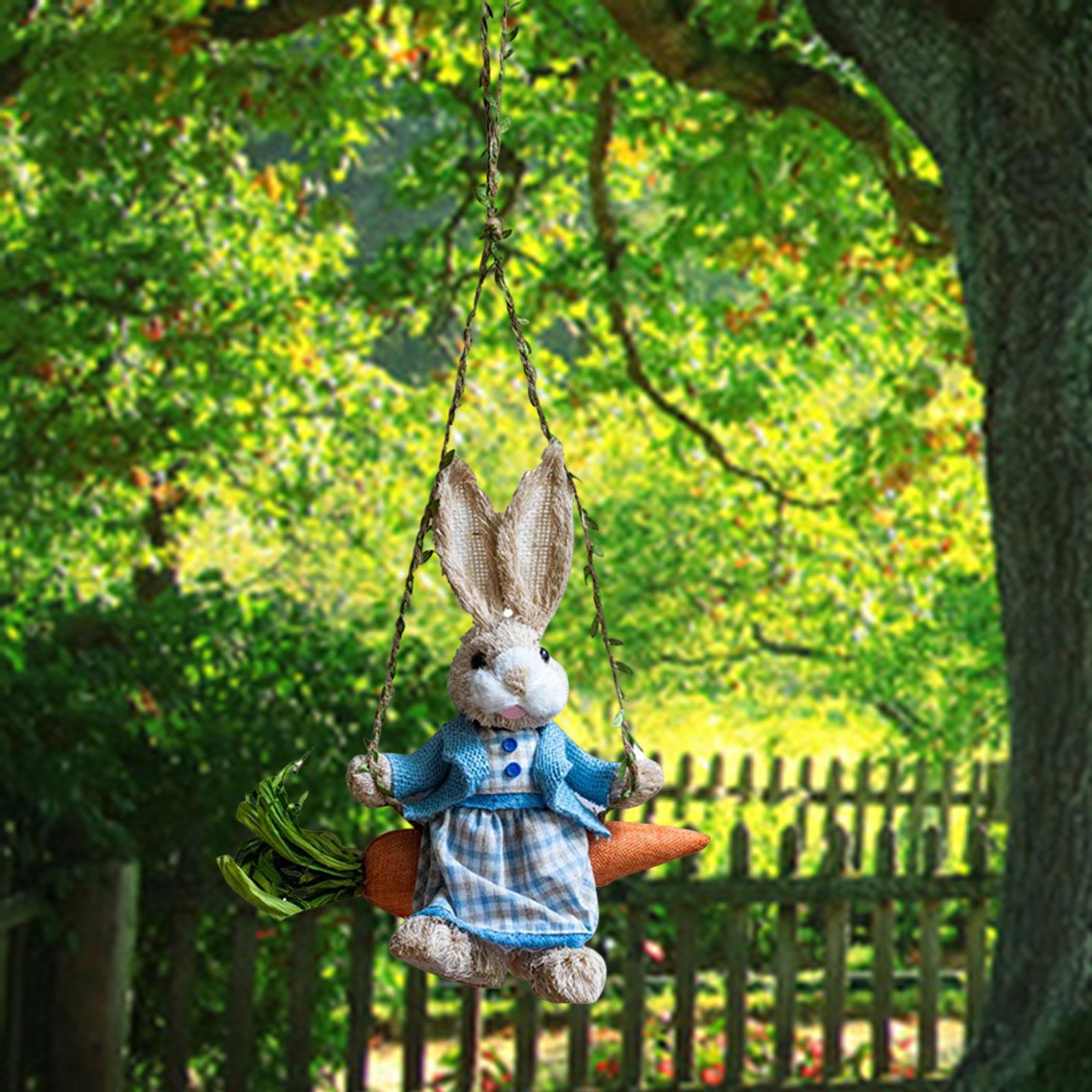 Easter Bunny Pendant Artwork Collectable Simulation Swing Rabbit Hanging
Easter Bunny Pendant Artwork Collectable Simulation Swing Rabbit Hanging