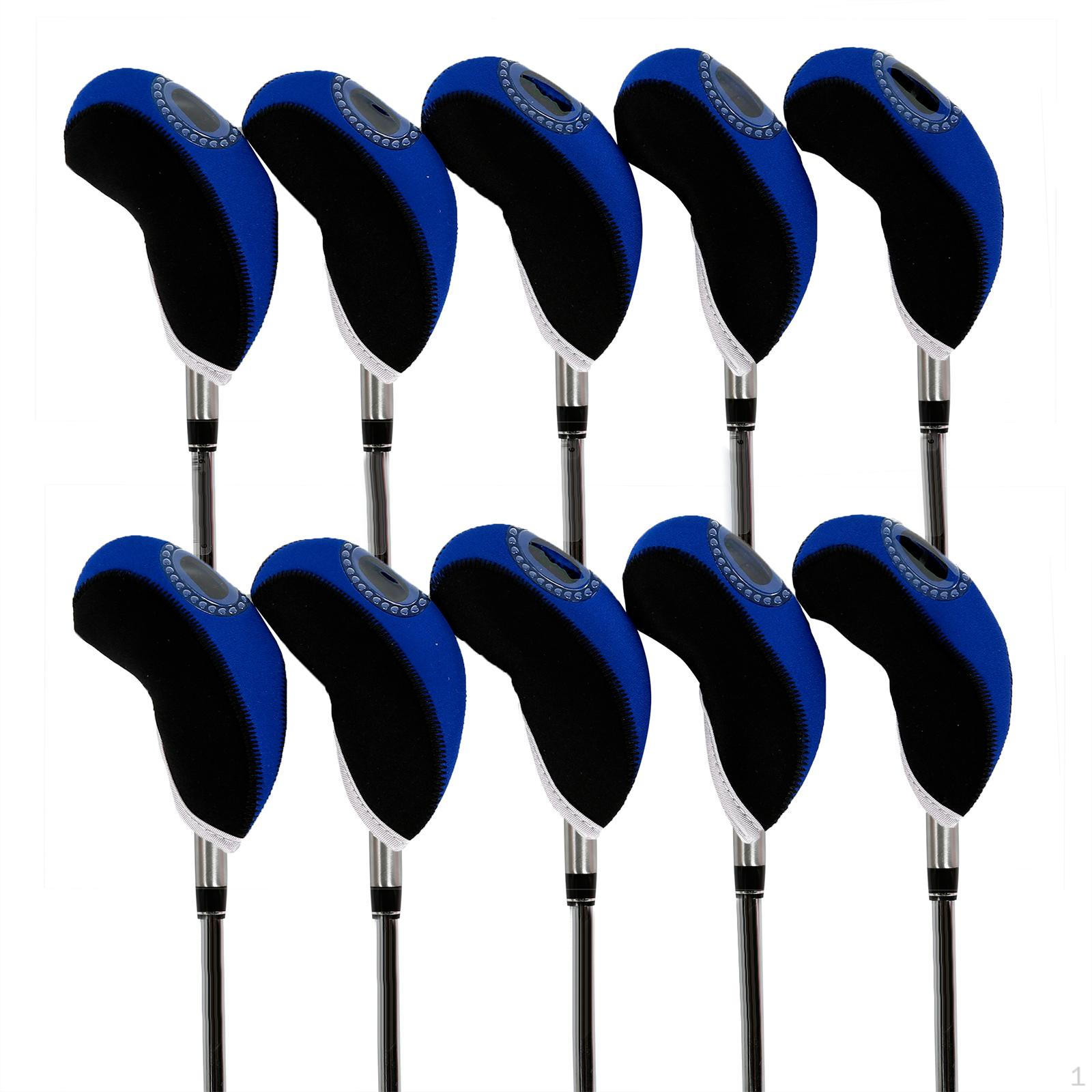Golf Iron Head Cover Set Anti for Golfers Gift Accessories blue black
Golf Iron Head Cover Set Anti for Golfers Gift Accessories blue black
