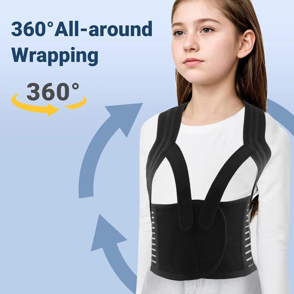 Adjustable Back Posture Corrector For Kids Teens With Soft Shoulder Pads Belts Upper Back Brace Support S
Adjustable Back Posture Corrector For Kids Teens With Soft Shoulder Pads Belts Upper Back Brace Support S
