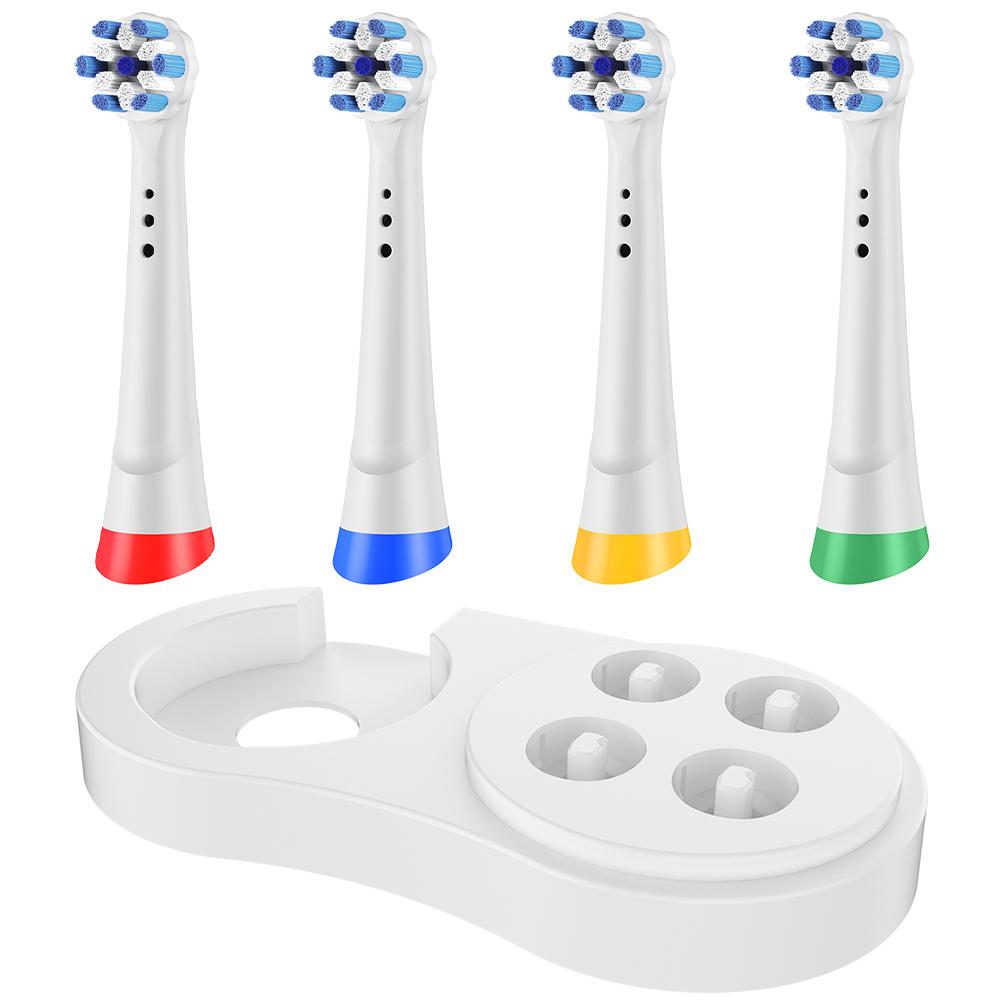 Toothbrush Head Holder & 4 Rotating Replacement Brush Heads, Compatible with Oral B iO 2 3 4 5 6 7 8 9 10 Electric Toothbrushes
Toothbrush Head Holder & 4 Rotating Replacement Brush Heads, Compatible with Oral B iO 2 3 4 5 6 7 8 9 10 Electric Toothbrushes