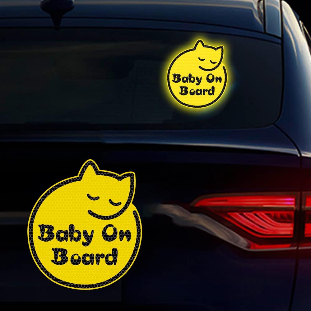 Baby on Board Stickers for Cars,Sleeping Cat Sticker Reflective Baby Caution Decals and Stickers 6.10 * 6.95in Bumper Sticker Safety Warning Sign жовтий
Baby on Board Stickers for Cars,Sleeping Cat Sticker Reflective Baby Caution Decals and Stickers 6.10 * 6.95in Bumper Sticker Safety Warning Sign жовтий