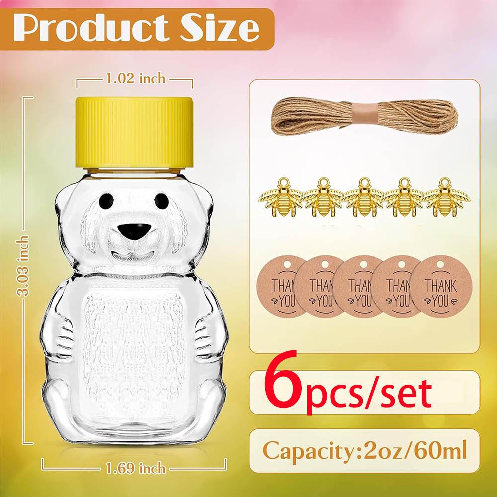 2oz Honey Bear Cup Mini Bear Shape Empty Honey Bear Bottle Containers Bulk Jam Juice Candy for Wedding Gifts Baby Shower Favors
2oz Honey Bear Cup Mini Bear Shape Empty Honey Bear Bottle Containers Bulk Jam Juice Candy for Wedding Gifts Baby Shower Favors