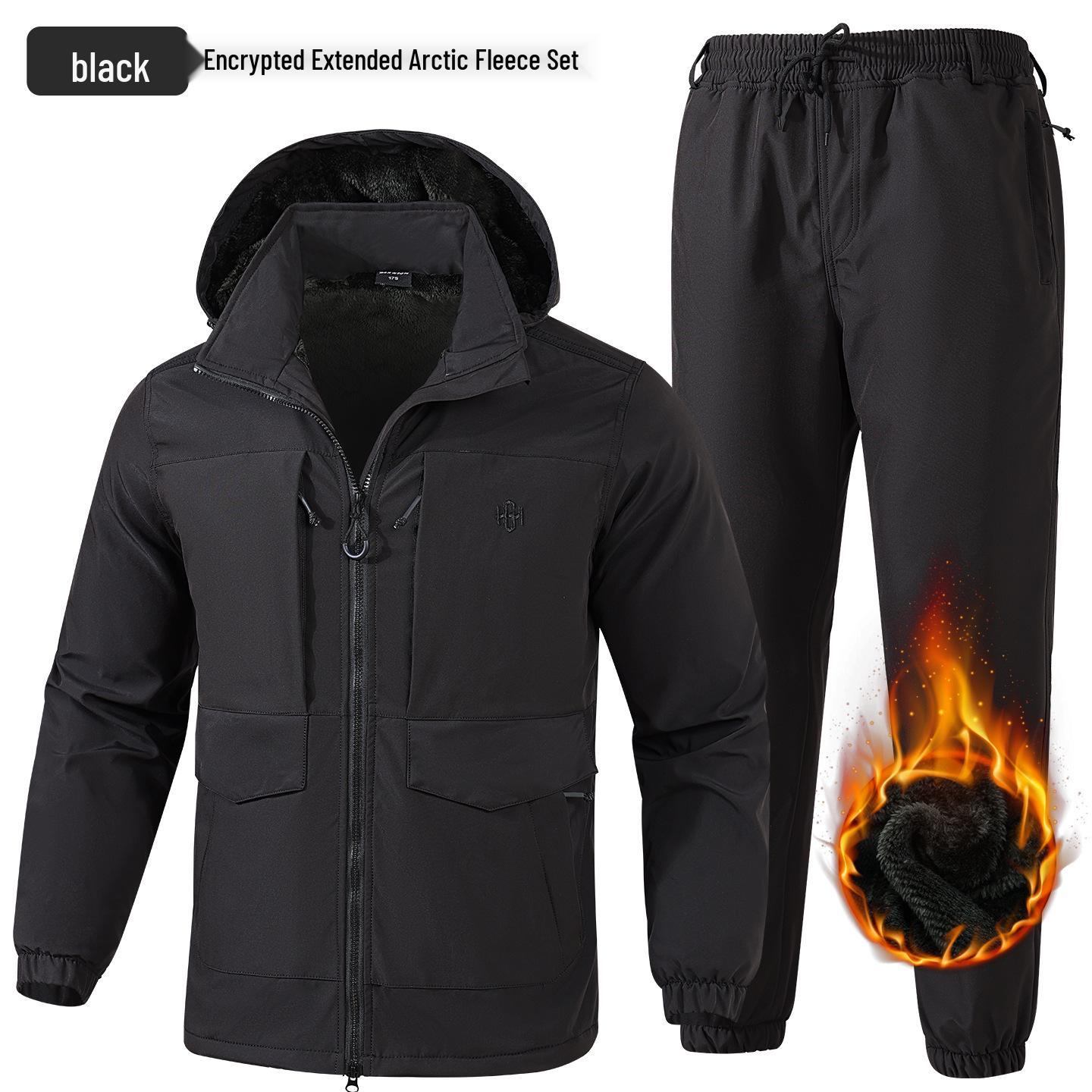 Warm Fleece-Lined Waterproof & Windproof Work Suit for Men & Women - Wear-Resistant & Cold-Proof for Autumn/Winter Outdoor Labor XXL (Recommended 75-85 kg)
Warm Fleece-Lined Waterproof & Windproof Work Suit for Men & Women - Wear-Resistant & Cold-Proof for Autumn/Winter Outdoor Labor XXL (Recommended 75-85 kg)